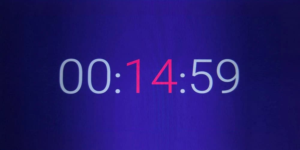 Таймер на 15 минут